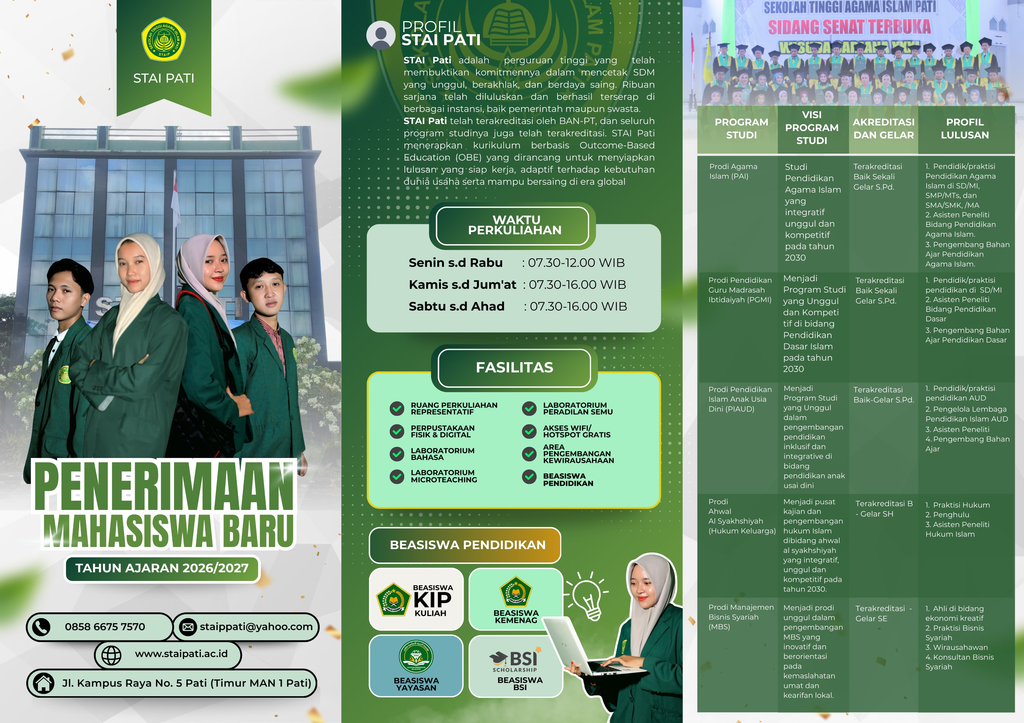 Brosur PMB STAI PATI 2026/2027